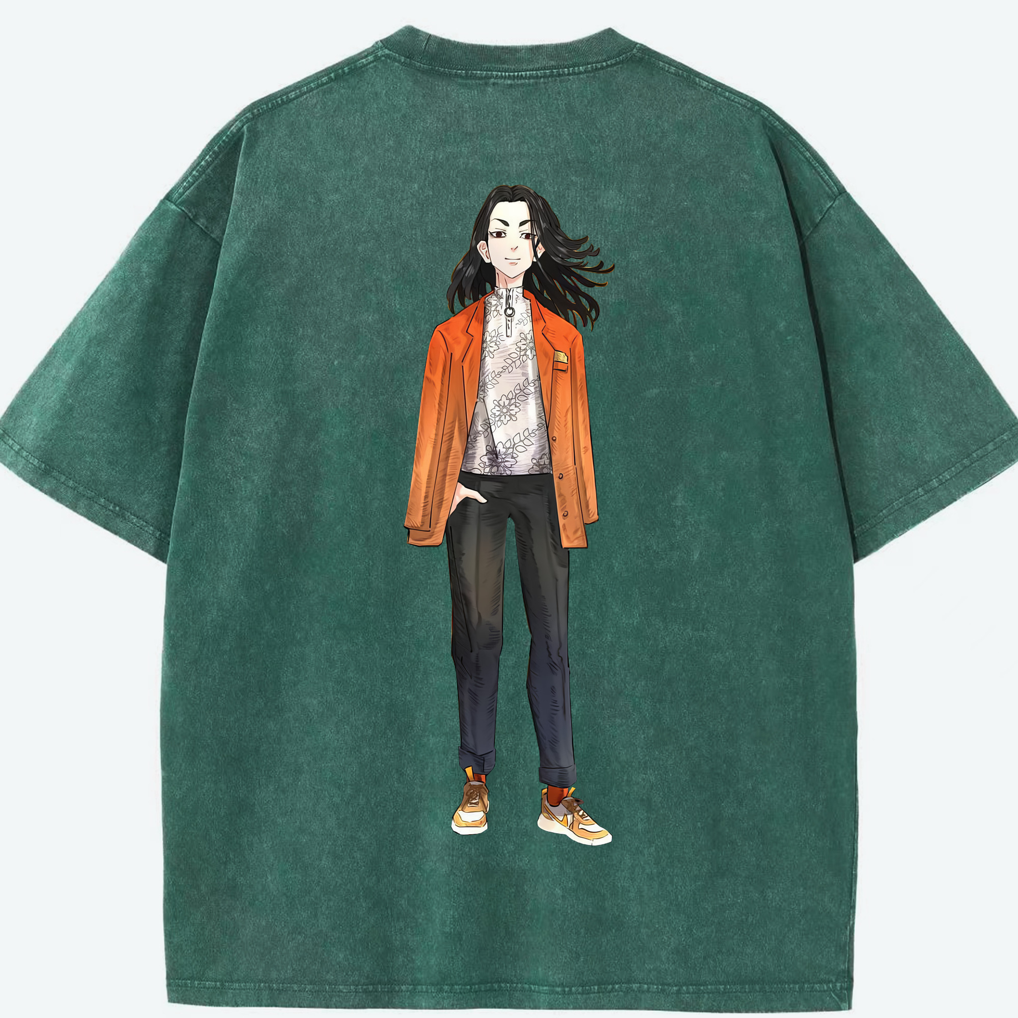 （画像用） 東京リベンジャーズ Tokyo Revengers 綿100% ヴィンテージ風 半袖Tシャツ（背面プリント）